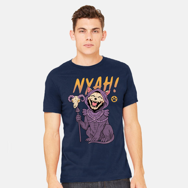 Nyah Skeleton Cat-Mens-Heavyweight-Tee-vp021