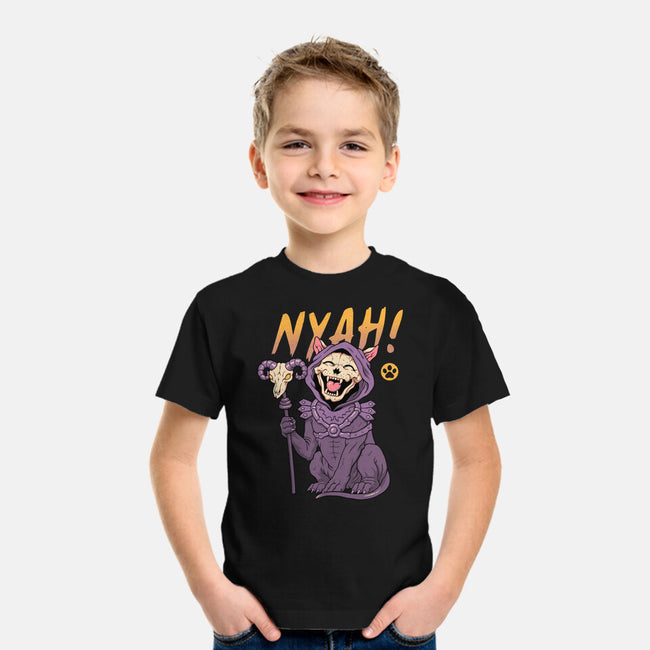 Nyah Skeleton Cat-Youth-Basic-Tee-vp021