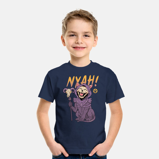 Nyah Skeleton Cat-Youth-Basic-Tee-vp021