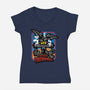 Fun With Fireworks-Womens-V-Neck-Tee-jrberger