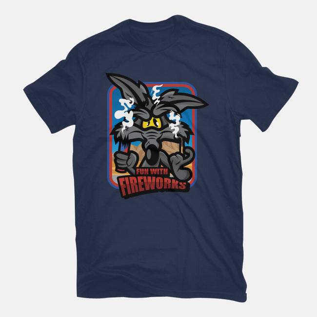 Fun With Fireworks-Womens-Basic-Tee-jrberger