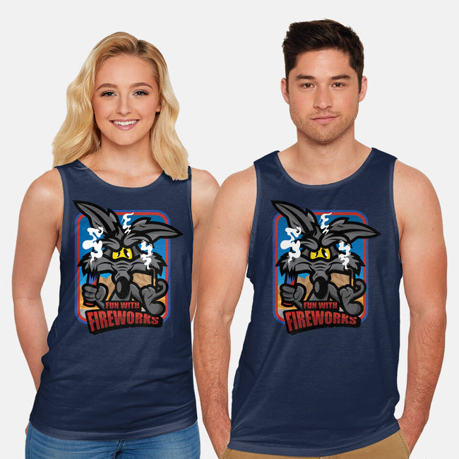 Fun With Fireworks-Unisex-Basic-Tank-jrberger