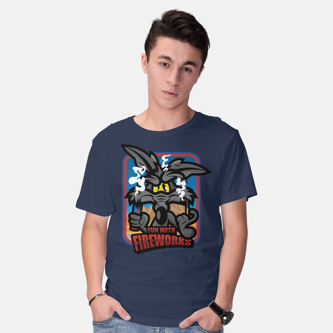 Fun With Fireworks-Mens-Basic-Tee-jrberger