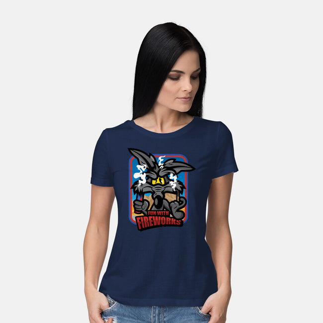 Fun With Fireworks-Womens-Basic-Tee-jrberger