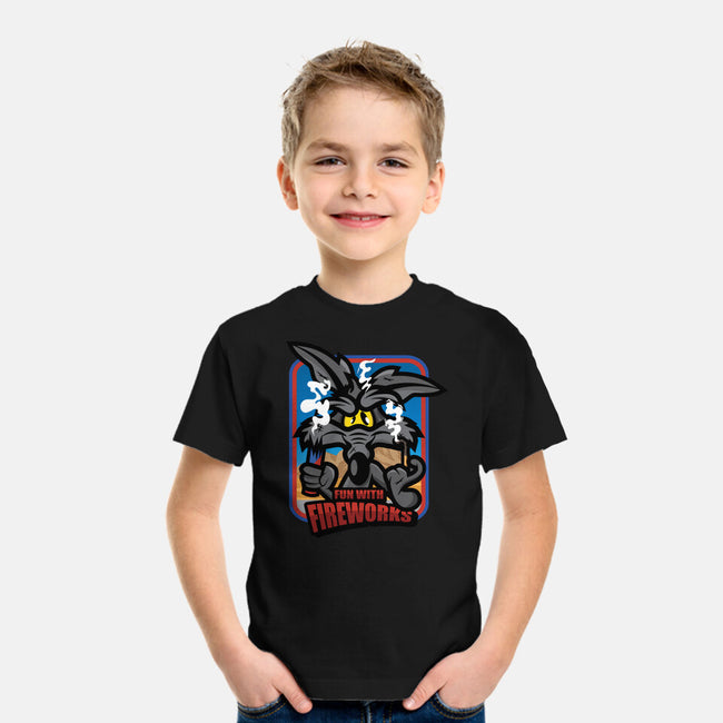 Fun With Fireworks-Youth-Basic-Tee-jrberger