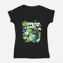 Tiny Drinks Soda-Womens-V-Neck-Tee-ilustrata