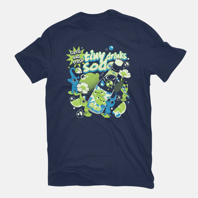 Tiny Drinks Soda-Womens-Fitted-Tee-ilustrata