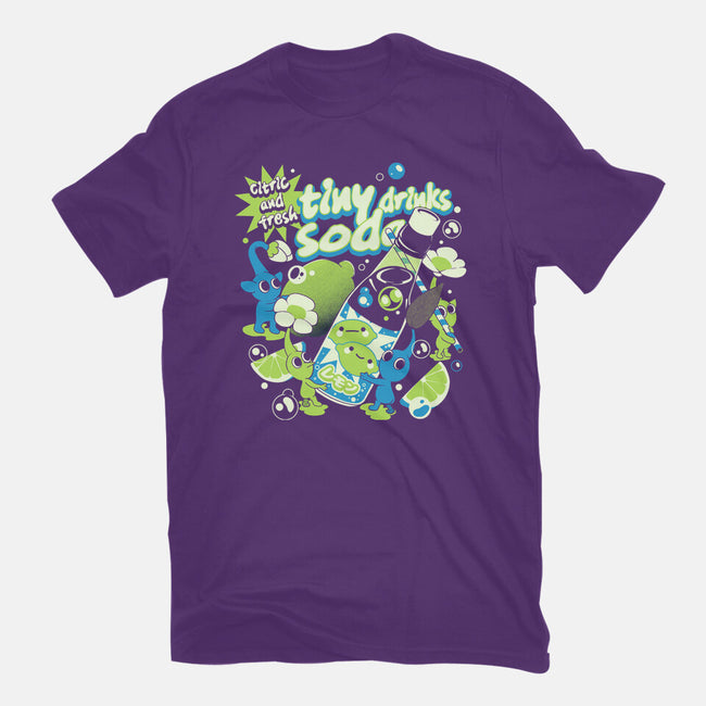 Tiny Drinks Soda-Womens-Basic-Tee-ilustrata