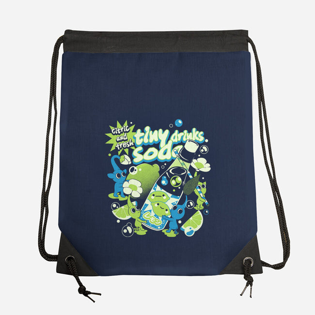 Tiny Drinks Soda-None-Drawstring-Bag-ilustrata