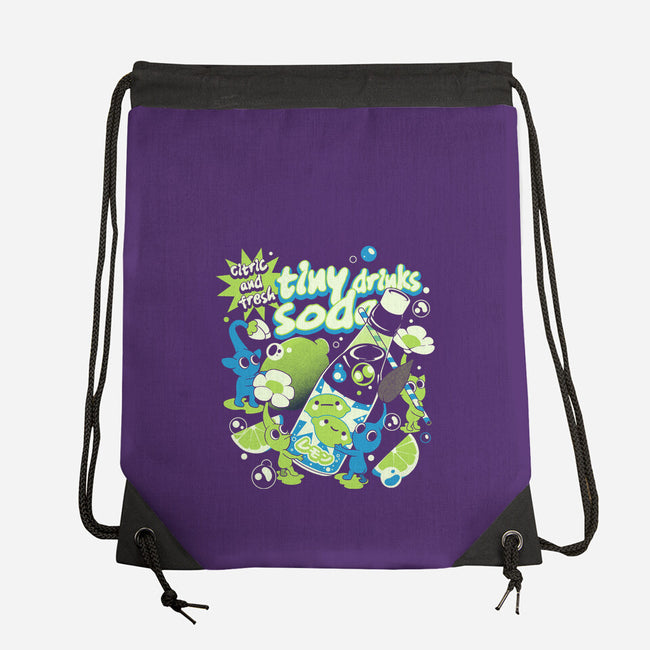 Tiny Drinks Soda-None-Drawstring-Bag-ilustrata