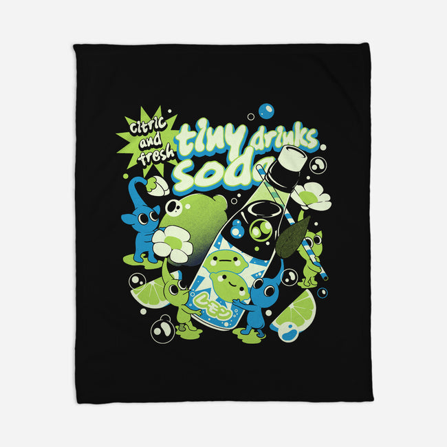Tiny Drinks Soda-None-Fleece-Blanket-ilustrata