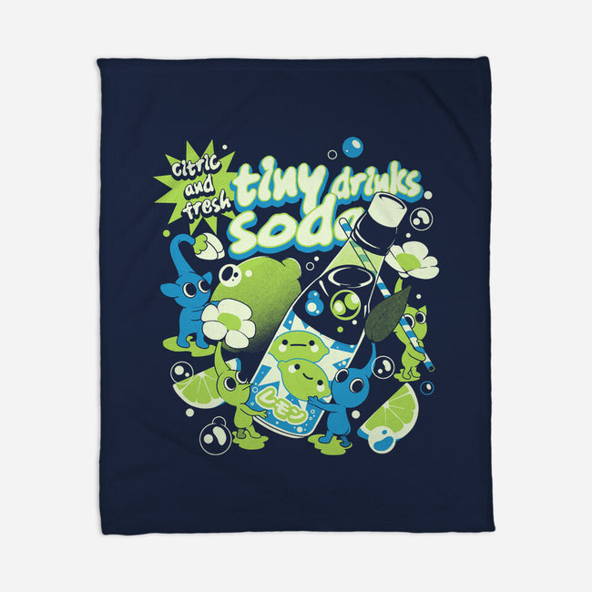 Tiny Drinks Soda-None-Fleece-Blanket-ilustrata