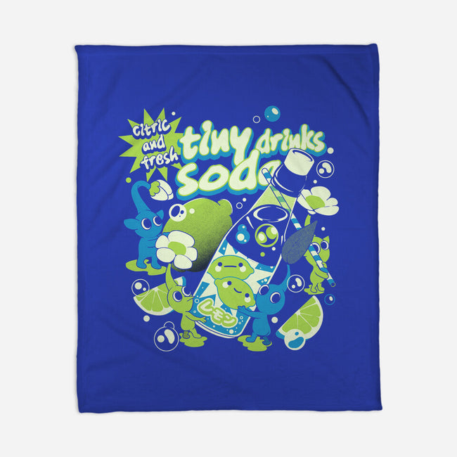 Tiny Drinks Soda-None-Fleece-Blanket-ilustrata