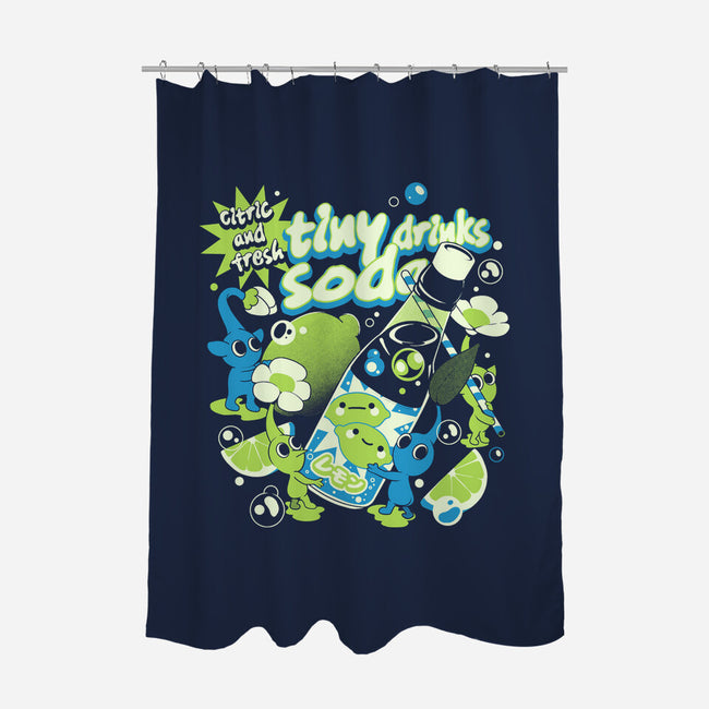 Tiny Drinks Soda-None-Polyester-Shower Curtain-ilustrata