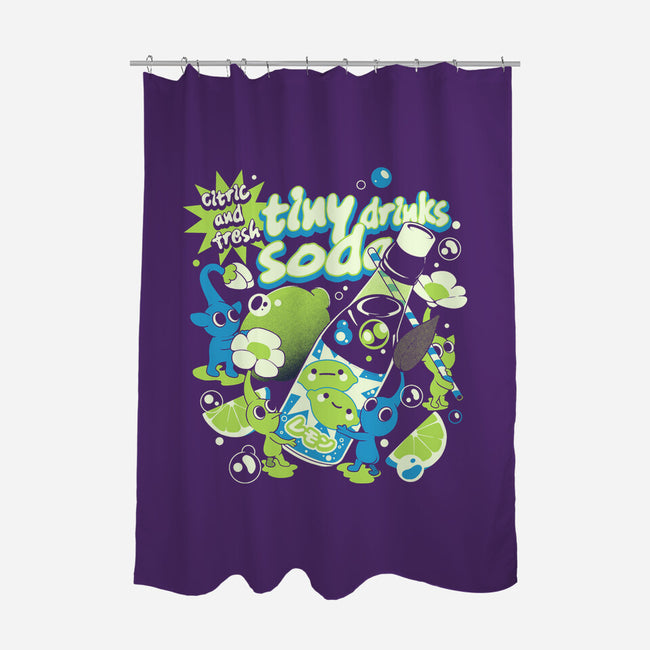 Tiny Drinks Soda-None-Polyester-Shower Curtain-ilustrata