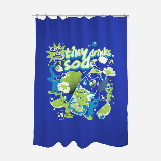 Tiny Drinks Soda-None-Polyester-Shower Curtain-ilustrata