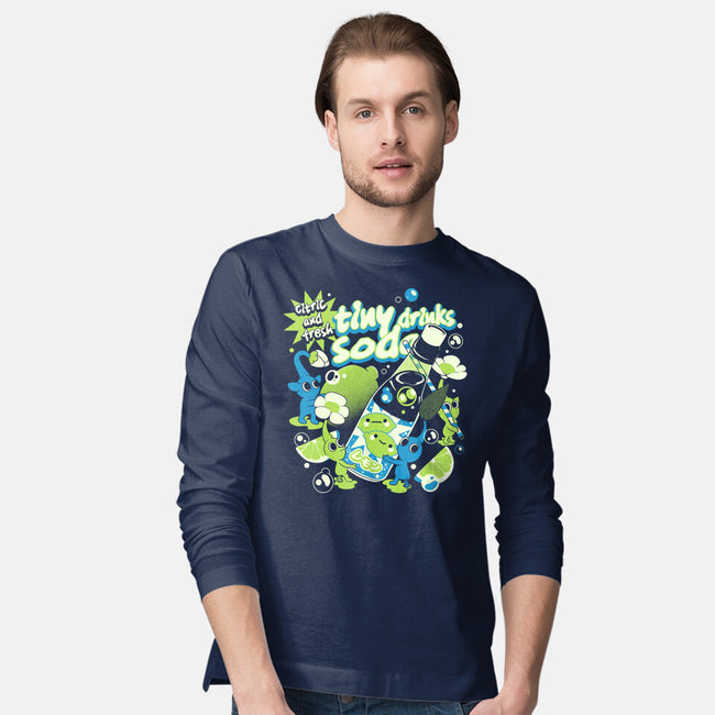 Tiny Drinks Soda-Mens-Long Sleeved-Tee-ilustrata