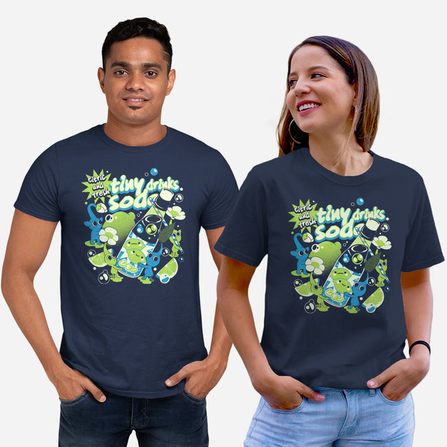 Tiny Drinks Soda-Unisex-Basic-Tee-ilustrata