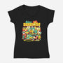 Tiny Sessions-Womens-V-Neck-Tee-ilustrata