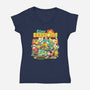 Tiny Sessions-Womens-V-Neck-Tee-ilustrata