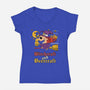 Witchcraft And Beercraft-Womens-V-Neck-Tee-imisko