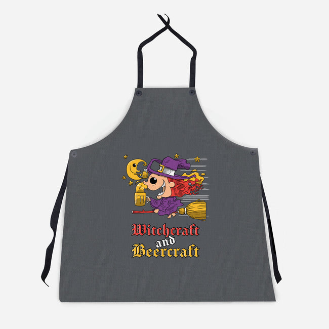 Witchcraft And Beercraft-Unisex-Kitchen-Apron-imisko