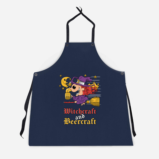 Witchcraft And Beercraft-Unisex-Kitchen-Apron-imisko