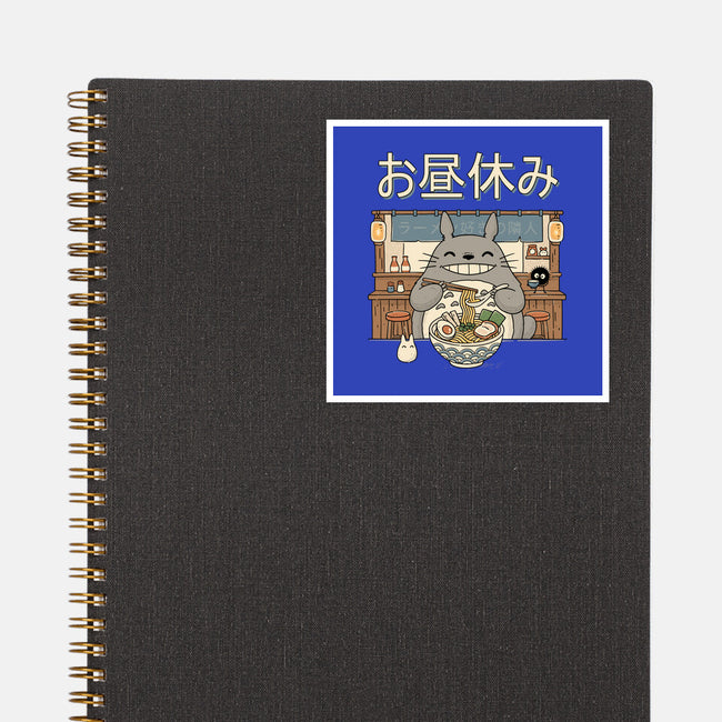 Lunch Break Spirit-None-Glossy-Sticker-GODZILLARGE