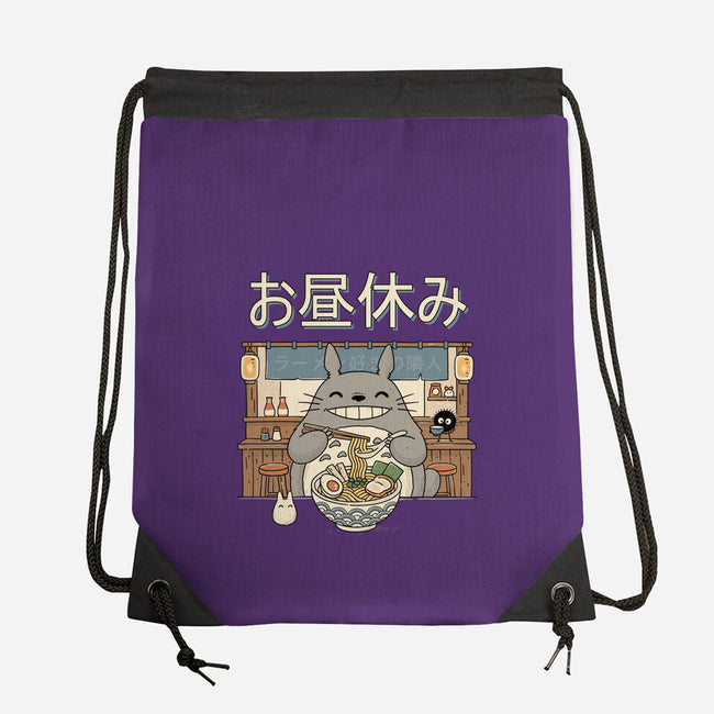 Lunch Break Spirit-None-Drawstring-Bag-GODZILLARGE