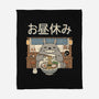 Lunch Break Spirit-None-Fleece-Blanket-GODZILLARGE