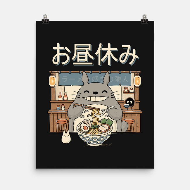 Lunch Break Spirit-None-Matte-Poster-GODZILLARGE