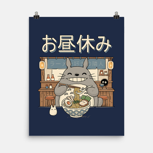 Lunch Break Spirit-None-Matte-Poster-GODZILLARGE