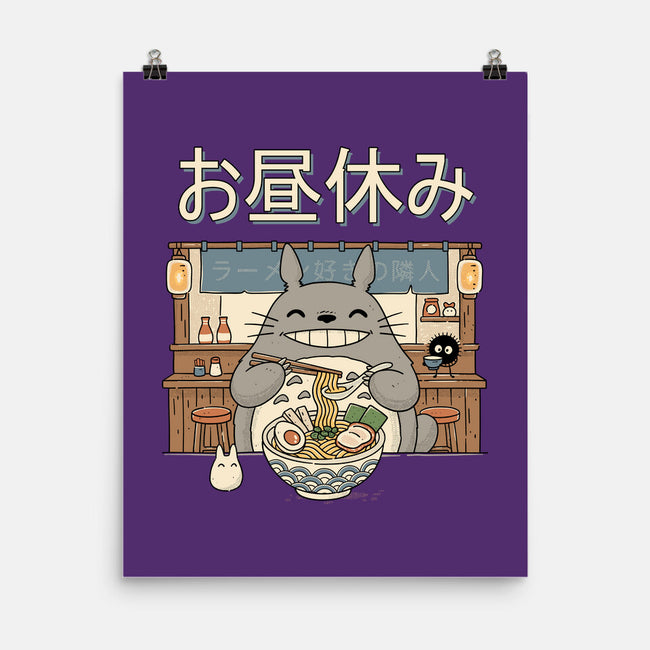 Lunch Break Spirit-None-Matte-Poster-GODZILLARGE