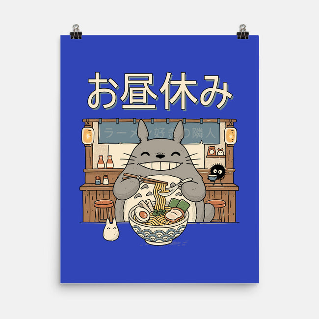 Lunch Break Spirit-None-Matte-Poster-GODZILLARGE