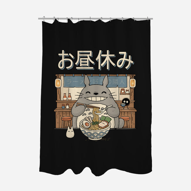 Lunch Break Spirit-None-Polyester-Shower Curtain-GODZILLARGE