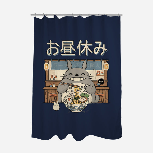 Lunch Break Spirit-None-Polyester-Shower Curtain-GODZILLARGE