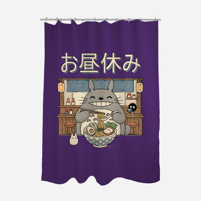 Lunch Break Spirit-None-Polyester-Shower Curtain-GODZILLARGE