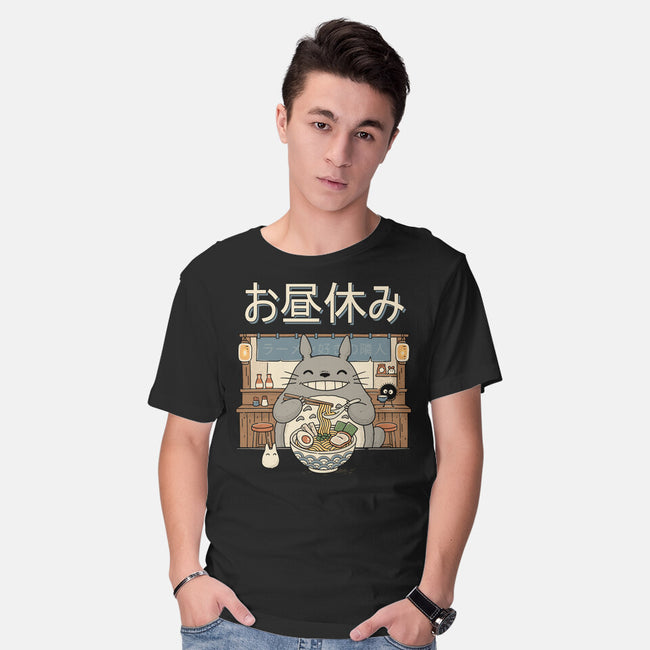 Lunch Break Spirit-Mens-Basic-Tee-GODZILLARGE