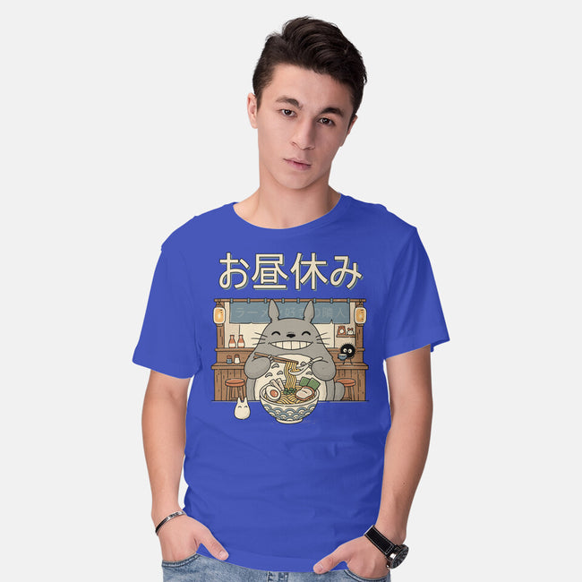 Lunch Break Spirit-Mens-Basic-Tee-GODZILLARGE