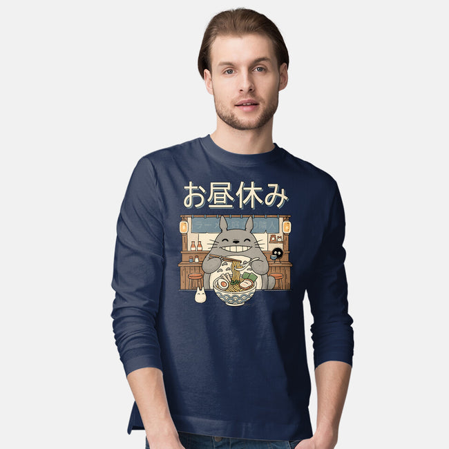 Lunch Break Spirit-Mens-Long Sleeved-Tee-GODZILLARGE