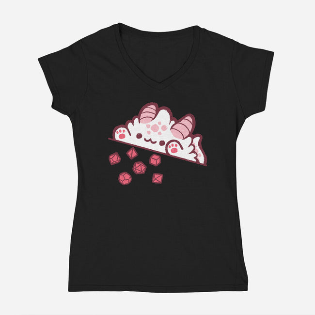 Bongo Cat Dnd-Womens-V-Neck-Tee-xMorfina