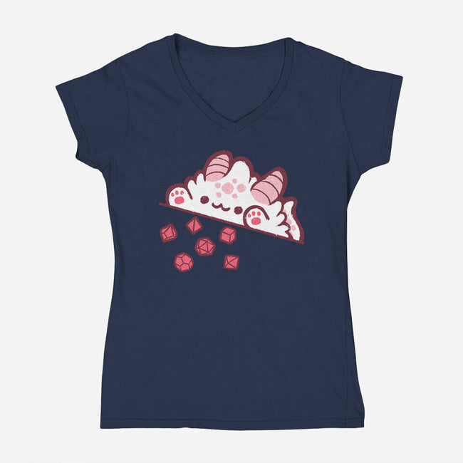 Bongo Cat Dnd-Womens-V-Neck-Tee-xMorfina