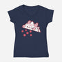 Bongo Cat Dnd-Womens-V-Neck-Tee-xMorfina