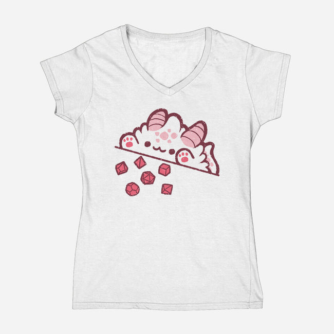 Bongo Cat Dnd-Womens-V-Neck-Tee-xMorfina