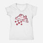 Bongo Cat Dnd-Womens-V-Neck-Tee-xMorfina