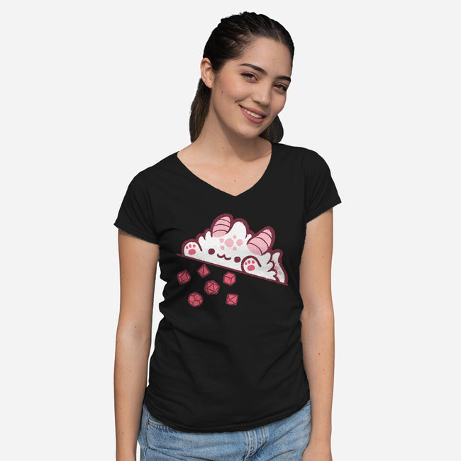 Bongo Cat Dnd-Womens-V-Neck-Tee-xMorfina