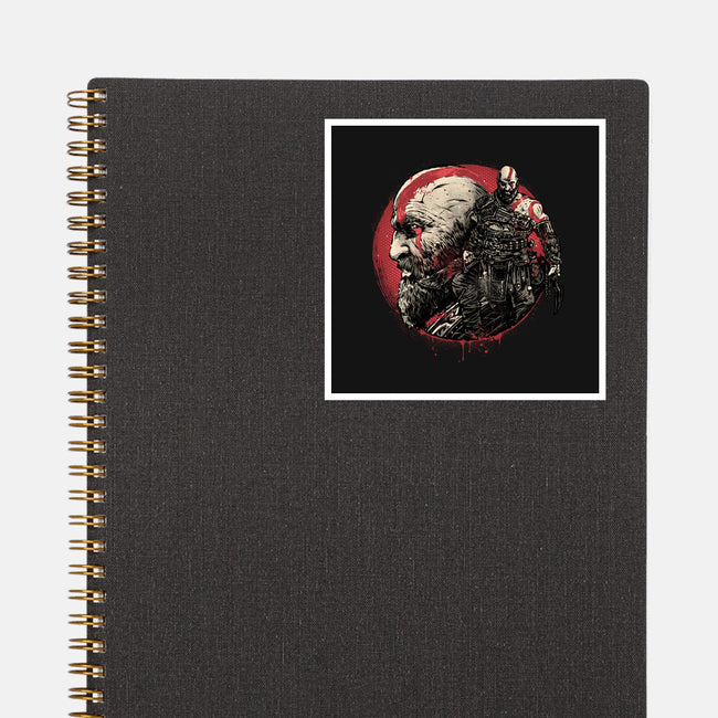 Born Of Chaos And Destruction-None-Glossy-Sticker-glitchygorilla