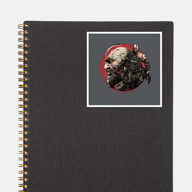 Born Of Chaos And Destruction-None-Glossy-Sticker-glitchygorilla