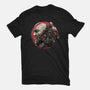 Born Of Chaos And Destruction-Womens-Basic-Tee-glitchygorilla