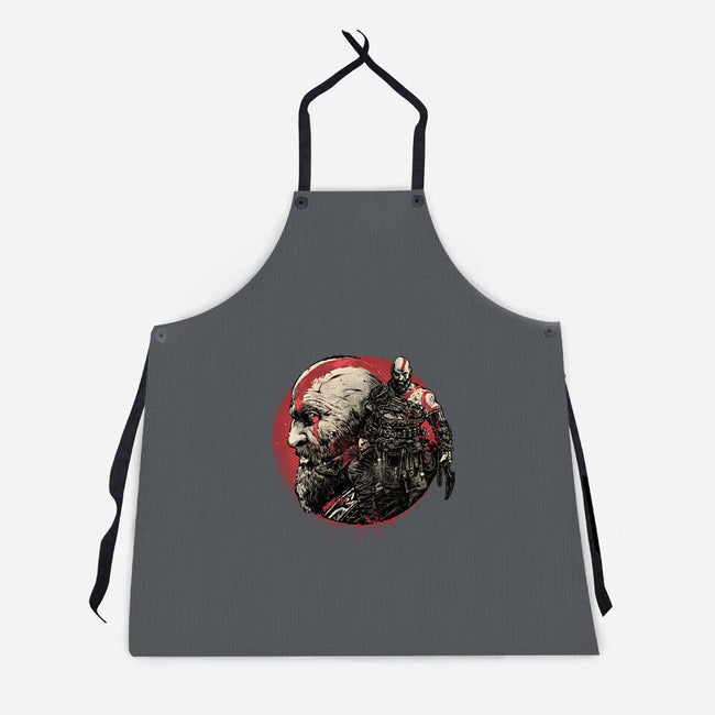 Born Of Chaos And Destruction-Unisex-Kitchen-Apron-glitchygorilla
